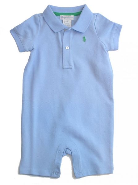 Macacão Ralph Lauren Baby Azul Claro